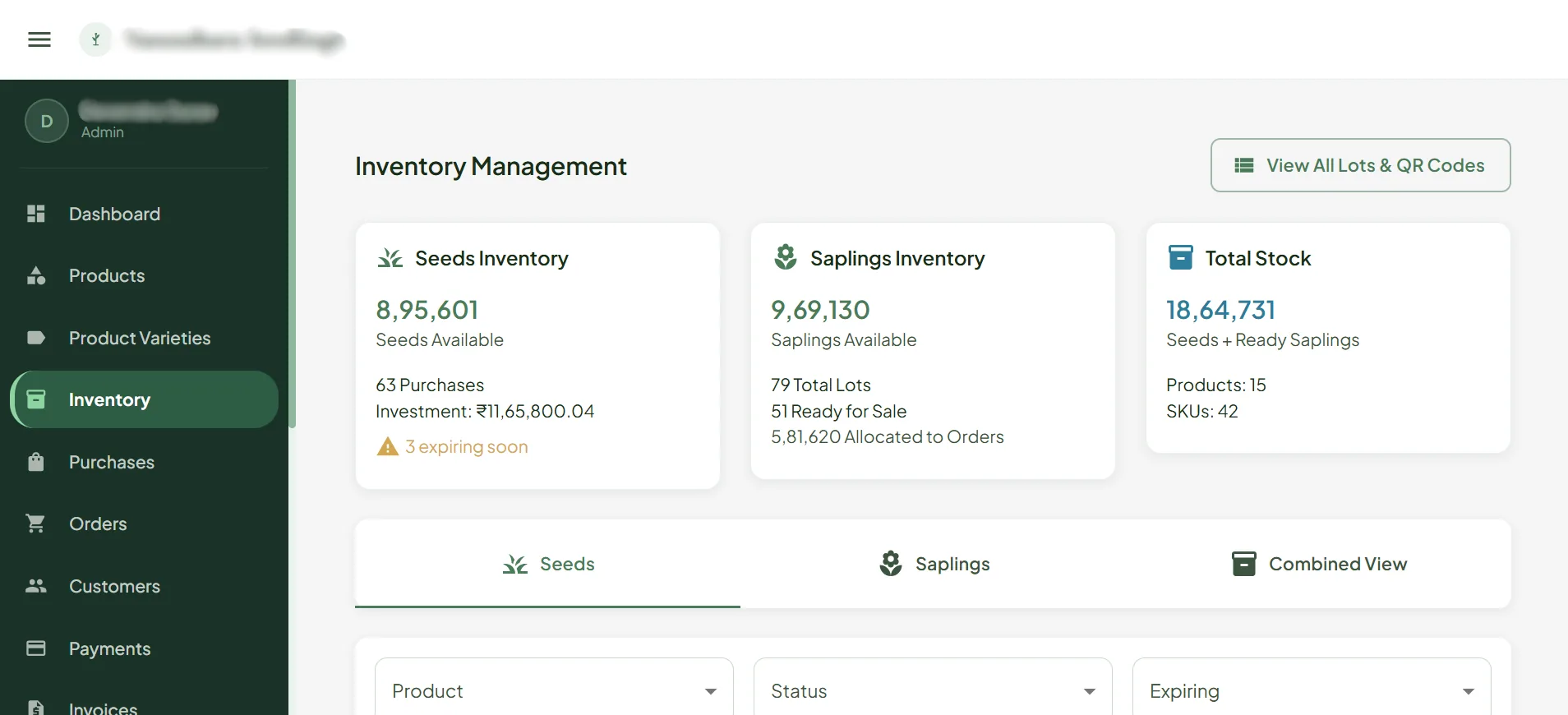 Nursery Management System screenshot 2